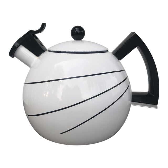 Vintage Sam Lebowitz Copco Enamel Teapot Chairish