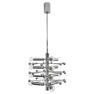 Modernist Sputnik Pendant in Chrome, 1970s For Sale