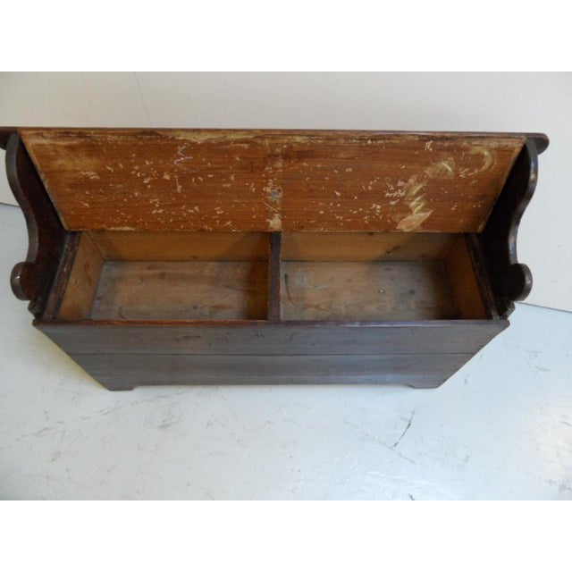 Antique Bench with Drawers For Sale - Image 5 of 11