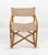 1960s Mid-Century Modern Folding Director Chair in Bamboo and Fabric, Italy, 1960s For Sale - Image 5 of 11