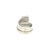 Traditional 1990s Gucci Estate Ring Size 5 Sterling Silver 13.5 mm For Sale - Image 3 of 5