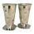 Izabel Lam New York Modernist Silver Plated Wavy Vases - A Pair For Sale