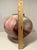 Vintage Raku Studio Art Pottery Iridescent Red Vase/Jar by John Manley — Nevada For Sale In Los Angeles - Image 6 of 7