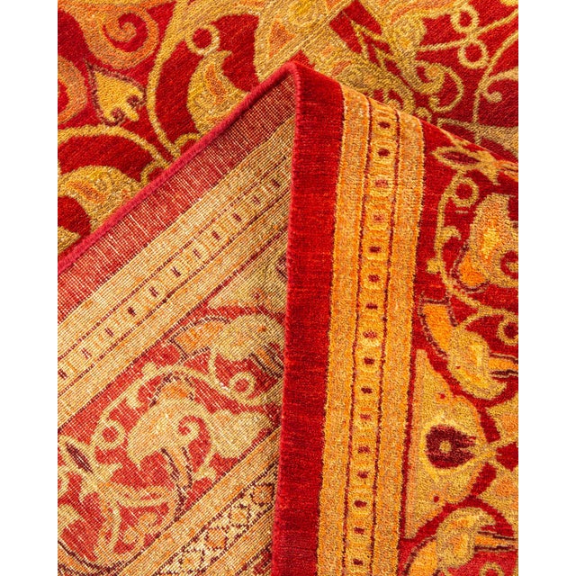 Mogul Hand-Knotted Area Rug - Orange, 8' 0" x 10' 4" For Sale In New York - Image 6 of 8