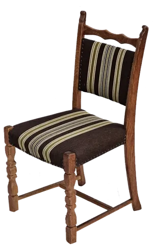Danish Dining Chairs in Oak Wood, 1970s, Set of 6