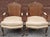 Century Furniture Late 20th Century Pair Century Furniture Lpuis XV Style Walnut Cane Back and Upholstered Fauteuils For Sale - Image 4 of 12