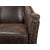 Wood Eclectic Modern Leather Armchair For Sale - Image 7 of 11
