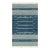 Rug & Kilim's Modern Dhurrie Rug in Blue with White Stripes & Geometric Patterns - 12x15 For Sale