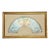 Antique French Louis XV Period Hand Painted Pale Blue Fan in Gilt Frame With Angels and Cherubs For Sale