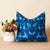 Contemporary Studio Variously Hand Dyed Folio Indigo Pillow For Sale - Image 3 of 10