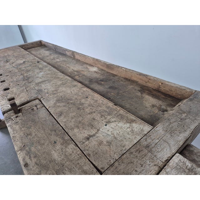 Antique Carpenter's Workbench, 1920s For Sale - Image 16 of 18