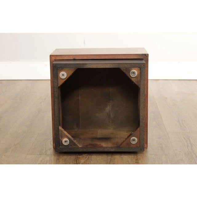 Mid 20th Century Mid-Century Modern Cube Pedestal Table Attributed to Adrian Pearsall For Sale - Image 9 of 13