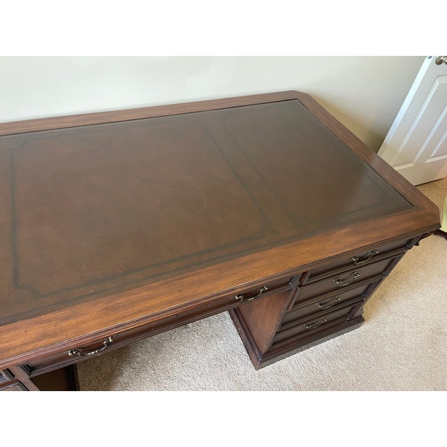 Mid-Century Modern Vintage Sligh Executive Desk For Sale - Image 3 of 11