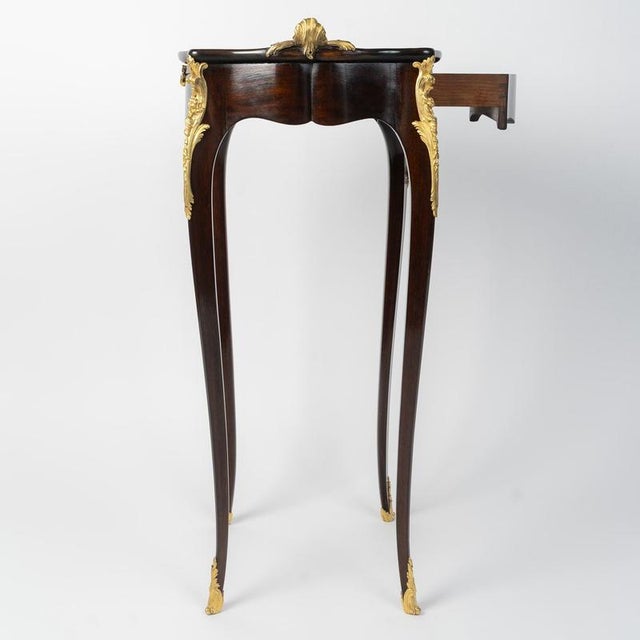 Small Napoleon III Table in Mahogany with Gilded Bronze For Sale - Image 10 of 13