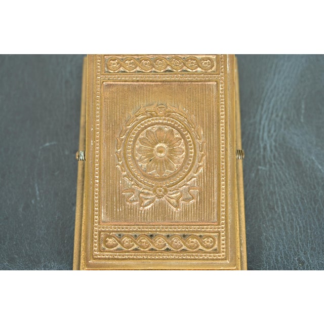 Metal Tiffany Studios New York Adam Pattern Bronze Doré Large Paper Clip For Sale - Image 7 of 11