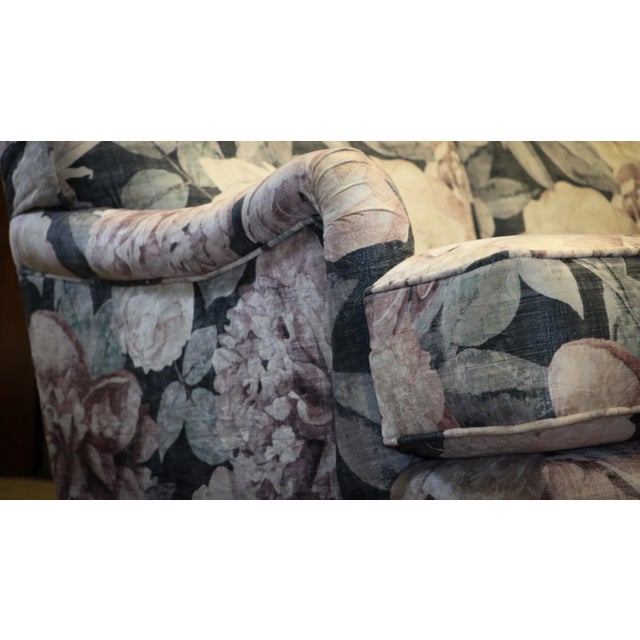 Vintage Three-Seater Sofa in Floral Velvet, 2010s For Sale - Image 18 of 18
