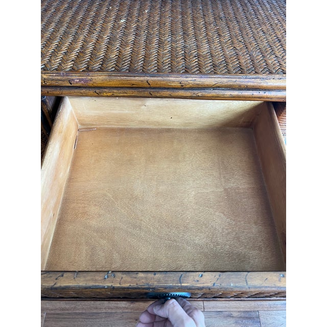 Vintage Tommy Bahama Reed Sideboard/Credenza Console Table For Sale - Image 9 of 12