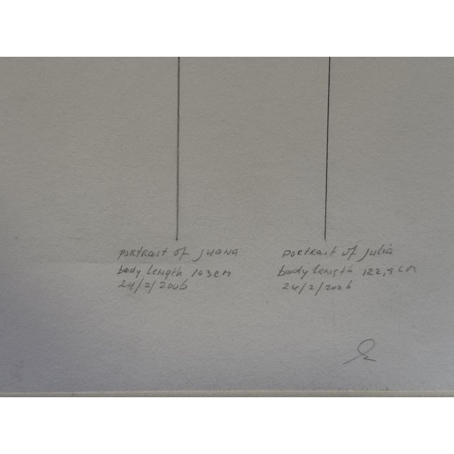 2000 - 2009 Stanley Brouwn, Full-Length Portrait, 2006, Pencil on Paper For Sale - Image 5 of 11