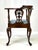 Late 20th Century Vintage Key City Furniture Co. Queen Anne Style Mahogany Corner Chair For Sale - Image 5 of 12