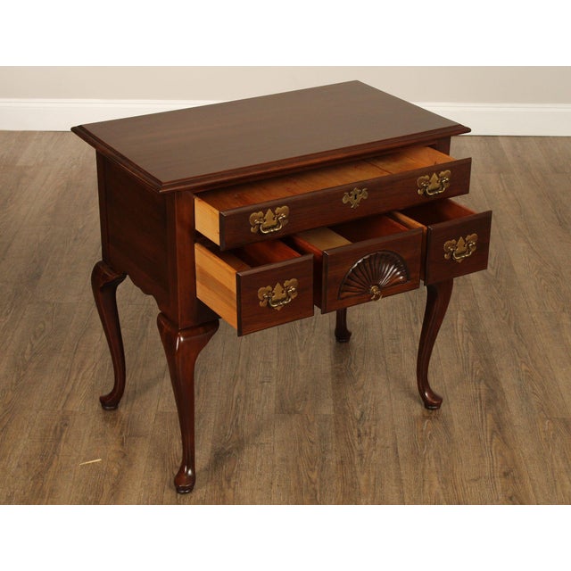 Late 20th Century Harden Queen Anne Style Cherry Lowboy For Sale - Image 5 of 12