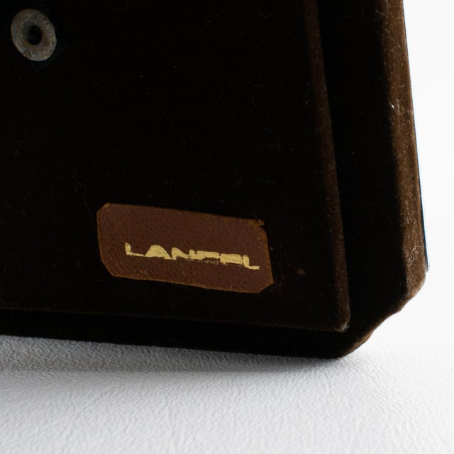 Metal Lancel Paris Chrome and Brass Geometric Kinetic Picture Frame, Circa 1970 For Sale - Image 7 of 10