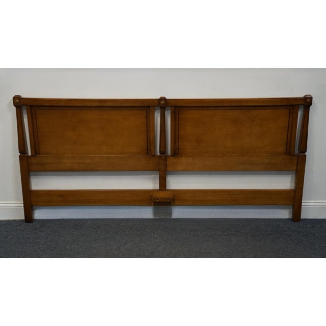 Neoclassical Rway Furniture Solid Hard Rock Maple Italian Neoclassical Tuscan Style King Size Panel Headboard 13-5701 For Sale - Image 3 of 7