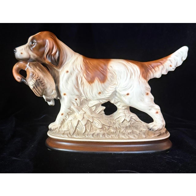 Mid-Century Modern 1950s M. Talia Hunting Dog Porcelain Figurine For Sale - Image 3 of 12