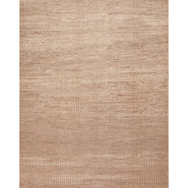 Stunning Desert Haze Handwoven Contemporary Rug in Shifting Sandstone Tones, Country of Origin: Central Asia, Circa Date:...