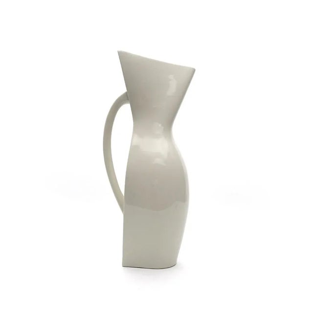 White Ceramic Carafe from Studio Zwartjes, Amsterdam For Sale - Image 12 of 12