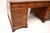Brown Vintage Georgian Style Pedestal Desk with Leather Top, 1930 For Sale - Image 8 of 11