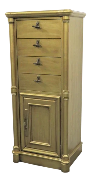 Hollywood Regency Stanley Gold Flatware Chest