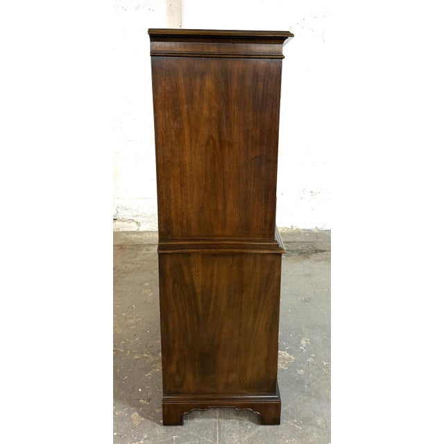 Wood Drexel 18th Century Collection Banded Chest of Drawers For Sale - Image 7 of 13