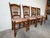 1980s Vintage Italian Country French Provincial Wheat Sheaf Back Dining Chairs – Set of 6 For Sale - Image 5 of 12