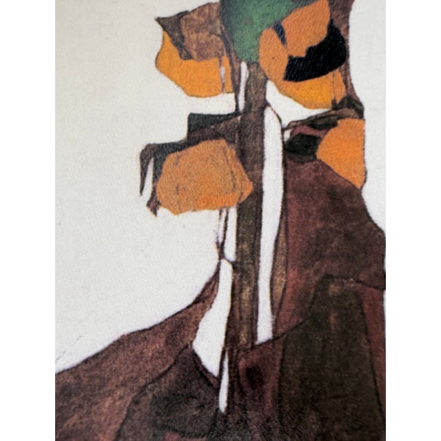 Early 21st Century Egon Schiele, Sunflowers II, 2000s, Ink and Paper For Sale - Image 5 of 10
