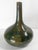 Modern 19th Century German or Austrian Olive Green Glazed Majolica Bottle Vase For Sale - Image 3 of 12