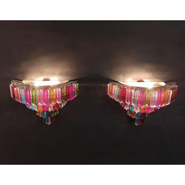 Vintage Murano Wall Sconces, 1990, Set of 2 For Sale - Image 12 of 18