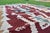 Burgundy 1980s Farmhouse Blue Hand Knotted Oushak Kilim For Sale - Image 8 of 8