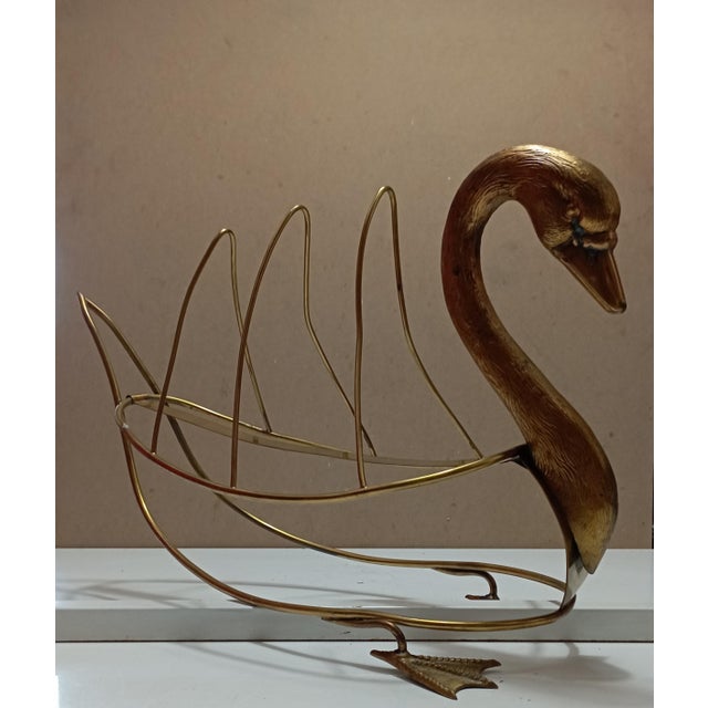 Swan Magazine Holder from Maison Jansen For Sale - Image 12 of 18