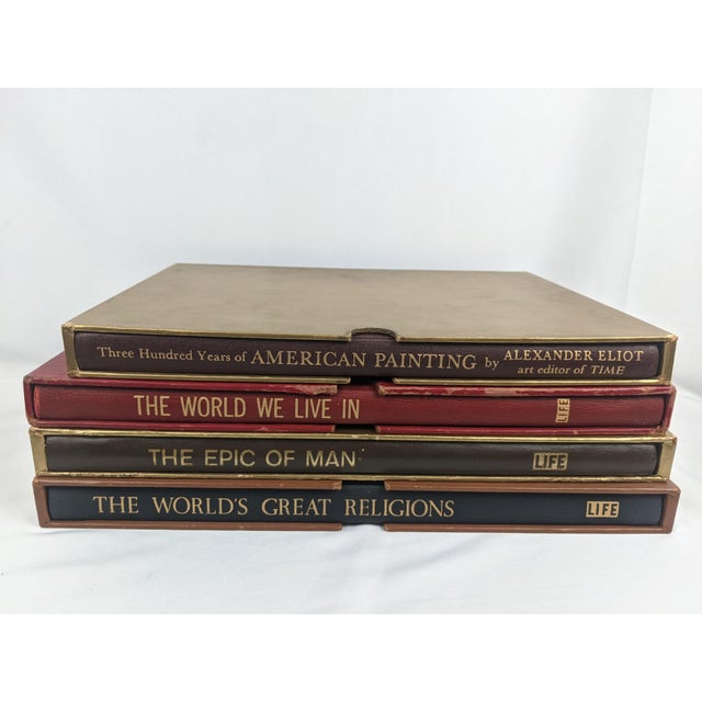 Mid-Century Modern Set of 4 Oversized Mid-Century Life & Time Illustrated Books in Slipcases, 1955–1961 For Sale - Image 3 of 17