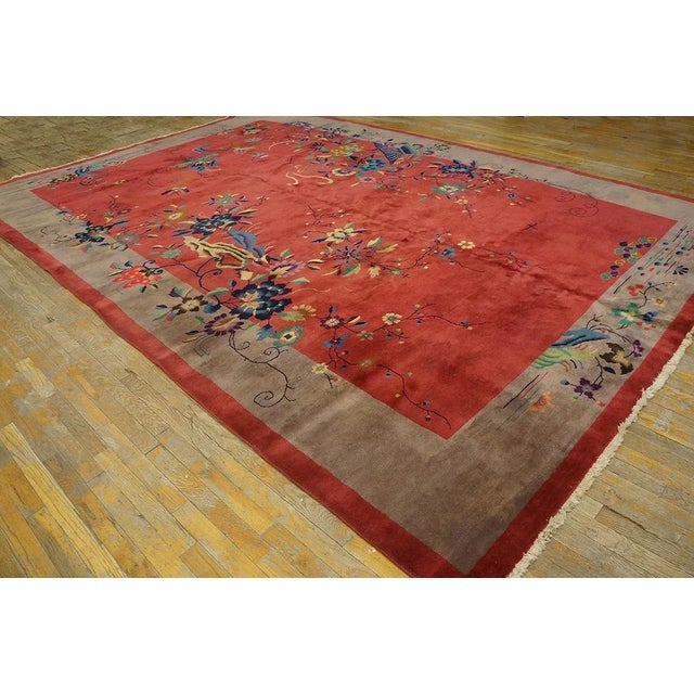 Art Deco 1920s Chinese Art Deco Carpet ( 9' X 13'9" - 275 X 420 ) For Sale - Image 3 of 9