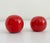 Mid-Century Modern 1960s Italian Tomato Red Ceramic Salt and Pepper Shakers For Sale - Image 3 of 7