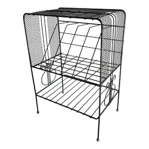 Mid 20th Century Mathieu Mategot Style Wrought Iron Magazine Rack