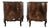 Chippendale Walnut Burl Bedside Tables, 1940, Set of 2 For Sale
