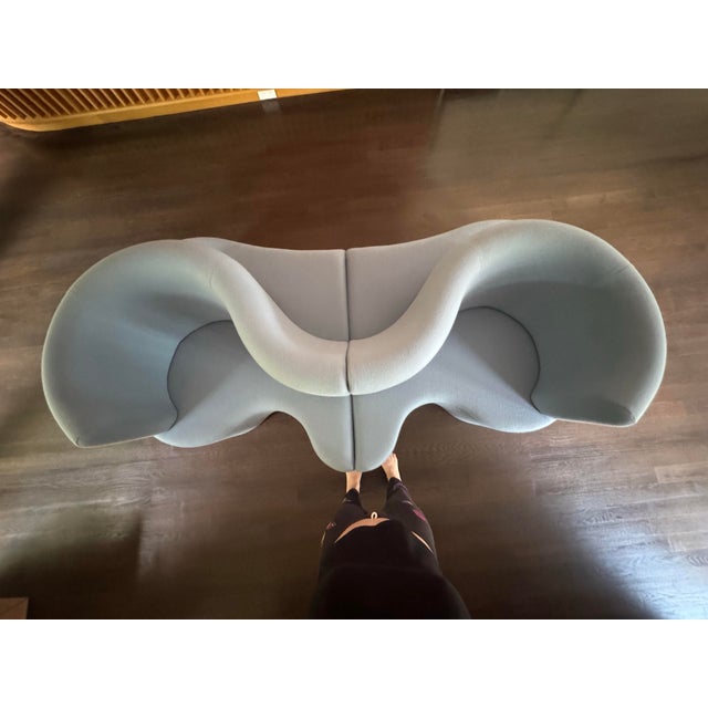 Verpan Cloverleaf Sofa. Color and material- Maharam kvadrat tonus color 508.LENGHT- 45.1”WIDTH- 45.2”HEIGHT- 31.5” SEAT...