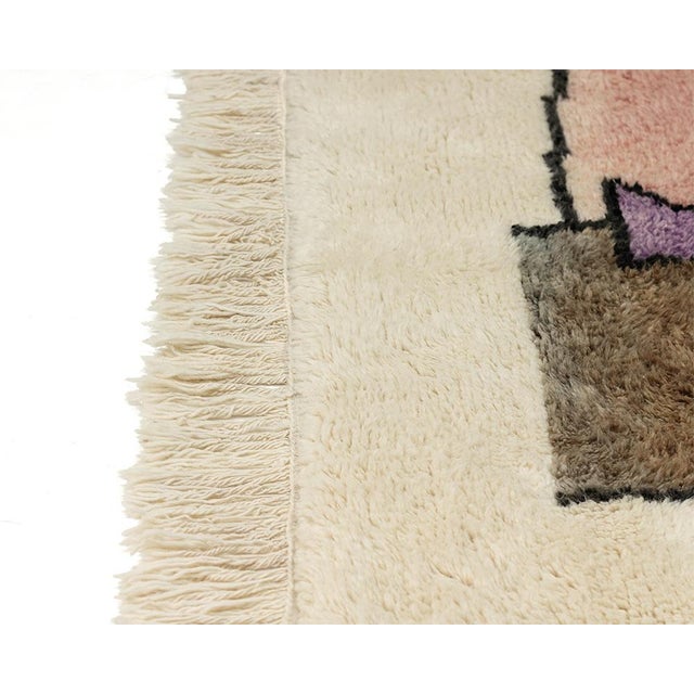 Early 21st Century Hand-Knotted Wool Rug by Azele Studio For Sale - Image 5 of 11