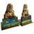 Brass and Enamel Foo Dog Bookends For Sale - Image 9 of 9