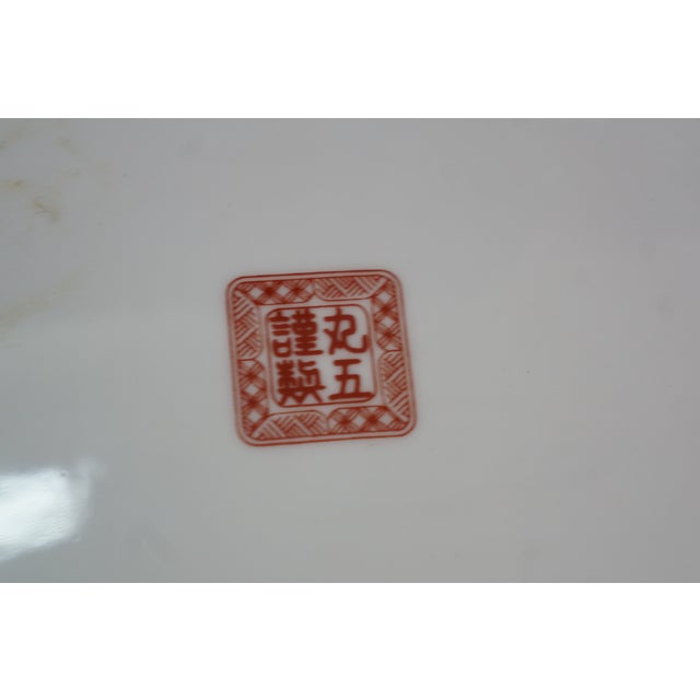 Vintage Japanese Blue White & Polychrome Imari Charger Plates 12" - 5 pcs For Sale - Image 13 of 15