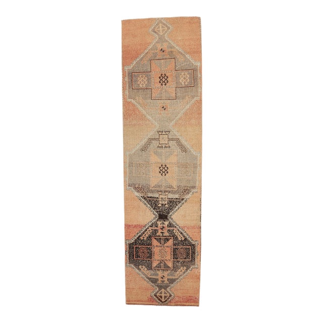 Turkish Oushak Wool Runner For Sale