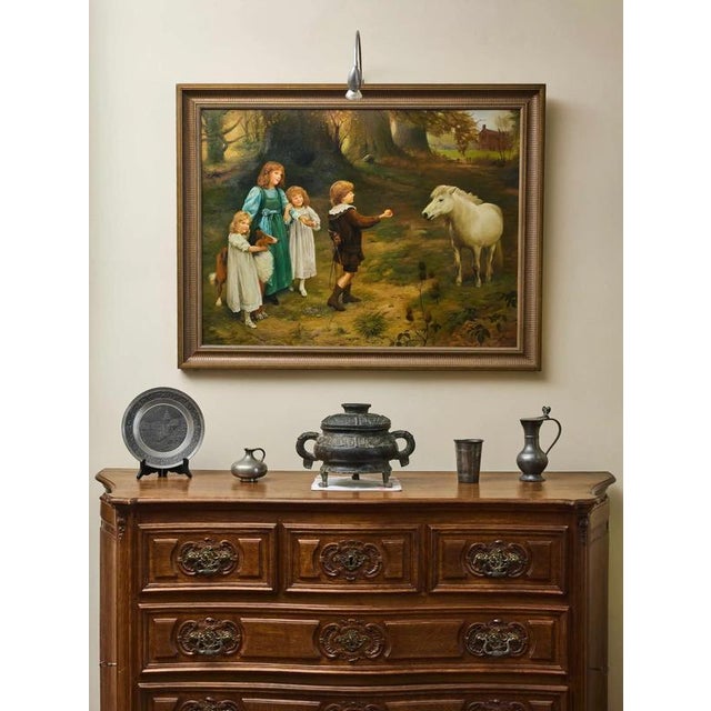 Victorian Painter, The Taming of the Pony, 19th Century, Oil on Panel For Sale - Image 9 of 9