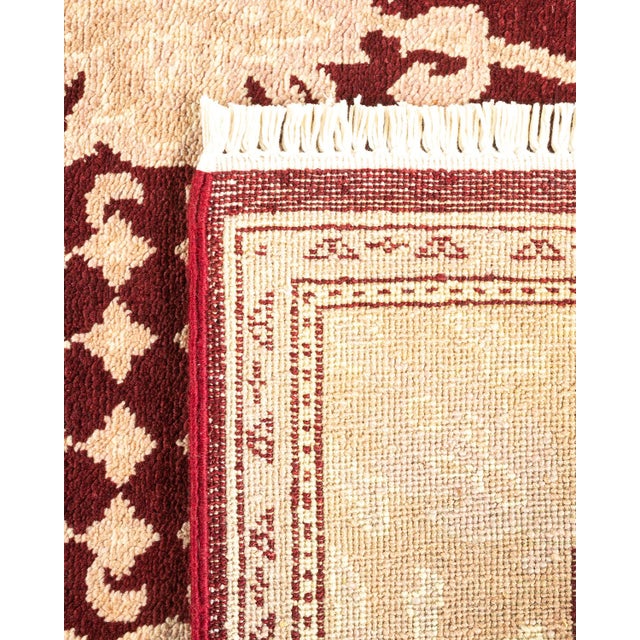 2000 - 2009 Eclectic, One-of-a-Kind Hand-Knotted Area Rug - Red, 3' 3" x 5' 1" For Sale - Image 5 of 8
